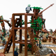 Illustration for article titled The Battle of Isengard from emLord of the Rings/em, depicted in 22,000 LEGO bricks